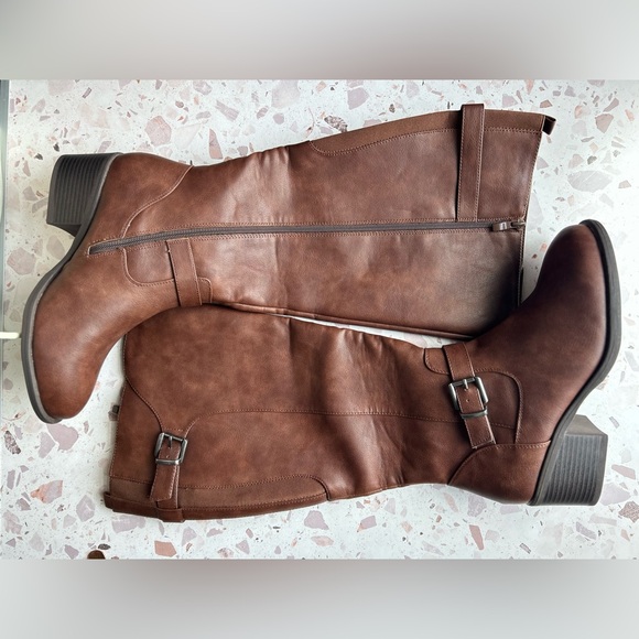 NEW Luoika Women's Extra Wide Width Knee High Boots Size 8.5 Extra Wide - Picture 3 of 8